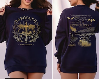 Fourth Wing tshirt, Dragon Rider Sweatshirt , Basgiath War College Hoodie, The Empyrean Series,Violet Sorrengail Fantasy Book