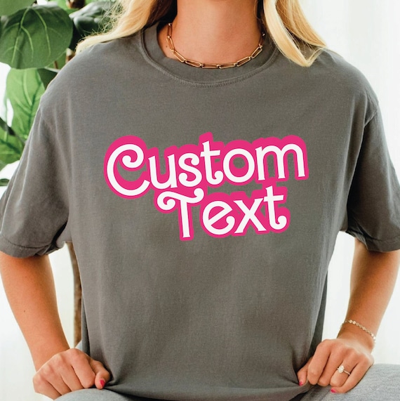 Custom Name Pink Girl Shirt, School Teacher Shirt, Personalized Bride Babe Girls Tee, Custom Birthday Gift, Custom Nurse Shirt SFS372