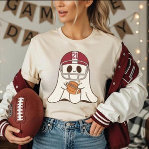 Football Ghost Shirt - Etsy