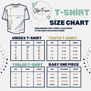 a t - shirt size chart for a child's t - shirt