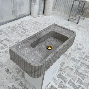 Ready to ship,Calacatta Viola Marble Sink,Grey sink, Special Order Sink, Marble Sink Countertop, Marble Large Sink, Wall Sink, Bathroom Sink ,Grey Marble Sink,Tundra Gray ,Marble Sink, Vanity Sink,Vesssel Marble Sink