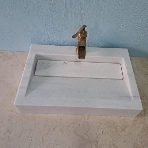 Calacatta Viola Marble Sink,Marble Bathroom Sink, Marble Sink, Custom Marble Sink,Green Marble Sink,Marble Top Vanity Sink,