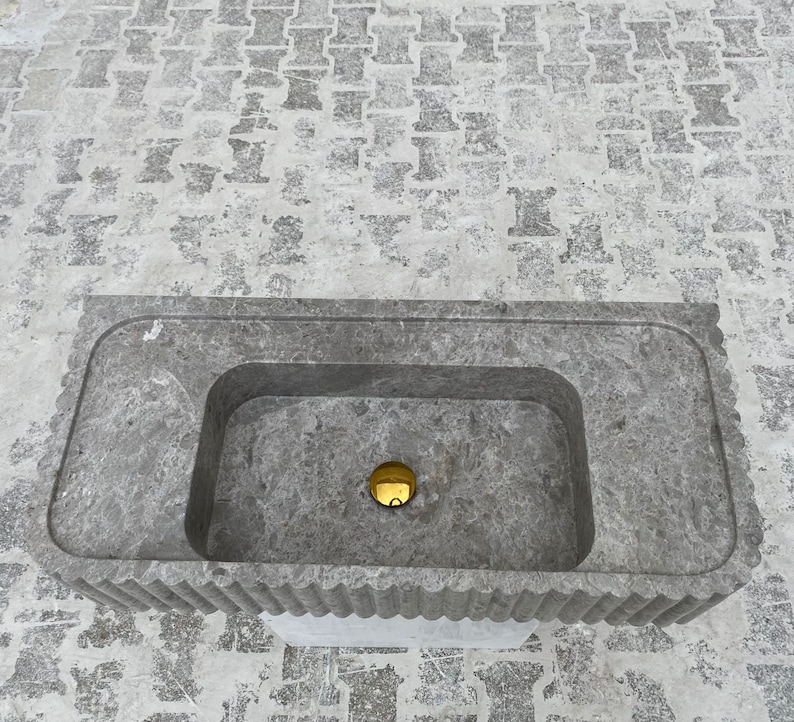 Ready to ship,Calacatta Viola Marble Sink,Grey sink, Special Order Sink, Marble Sink Countertop, Marble Large Sink, Wall Sink, Bathroom Sink ,Grey Marble Sink,Tundra Gray ,Marble Sink, Vanity Sink,Vesssel Marble Sink