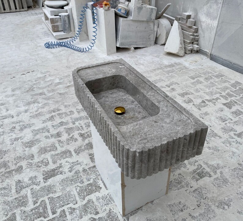 Ready to ship,Calacatta Viola Marble Sink,Grey sink, Special Order Sink, Marble Sink Countertop, Marble Large Sink, Wall Sink, Bathroom Sink ,Grey Marble Sink,Tundra Gray ,Marble Sink, Vanity Sink,Vesssel Marble Sink