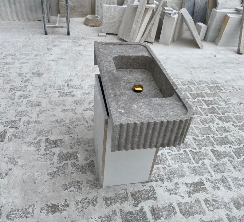 Ready to ship,Calacatta Viola Marble Sink,Grey sink, Special Order Sink, Marble Sink Countertop, Marble Large Sink, Wall Sink, Bathroom Sink ,Grey Marble Sink,Tundra Gray ,Marble Sink, Vanity Sink,Vesssel Marble Sink