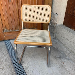 1 of 10 Mid-Century Modern Italian Marcel Breuer B32 Cesca Chair, 70s