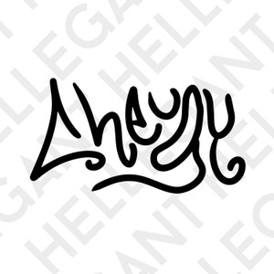 CHEUGY Funny Graffiti Ink Logo Text Graffiti Art Saying Quote SvG, PnG, EPS - Circuit Printing, t -Shirt Designs, Print Graphics cnc cutting