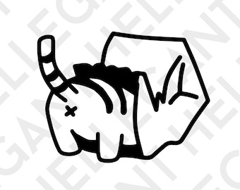 Cat In Bag Funny Graphic SVG - PNG -  EPS Files for Circuit Printing, t -Shirt Designs, Print Graphics cnc cutting & more! by Hellegant