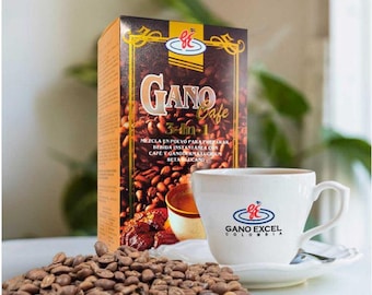 2 Boxes = (60 Sachets) Gano Excel Cafe 3 in 1 Original Coffee Ganoderma