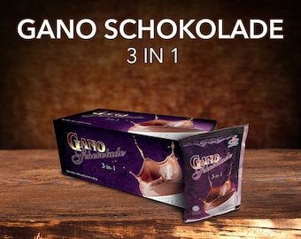 2 box - GANO SCHOKOLADE 3 in 1 Formulated from Ganoderma Lucidum extract,