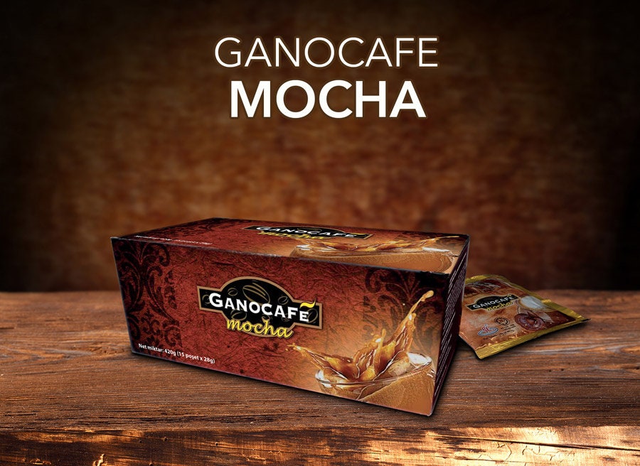 2 Boxes x Ganocafe Mocha Instant Coffee x 15 Sachets