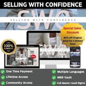 Selling With Confidence Course | SWC Digital Marketing Course with Master Resell Rights | Passive Income Online with MRR.
