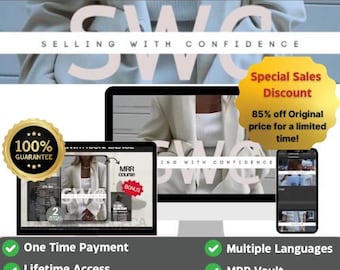Selling With Confidence Course | SWC Digital Marketing Course with Master Resell Rights | Passive Income Online with MRR.