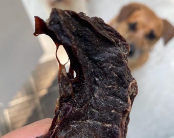 Golosinas de corazón de res para mascotas criadas en pastura