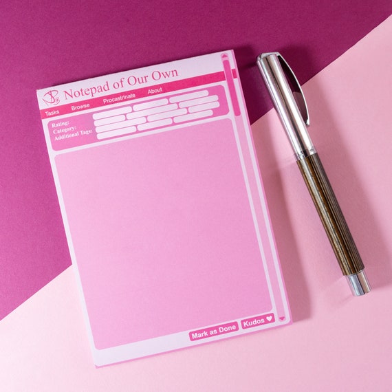 Notepad of our Own - AO3 Notepad A6