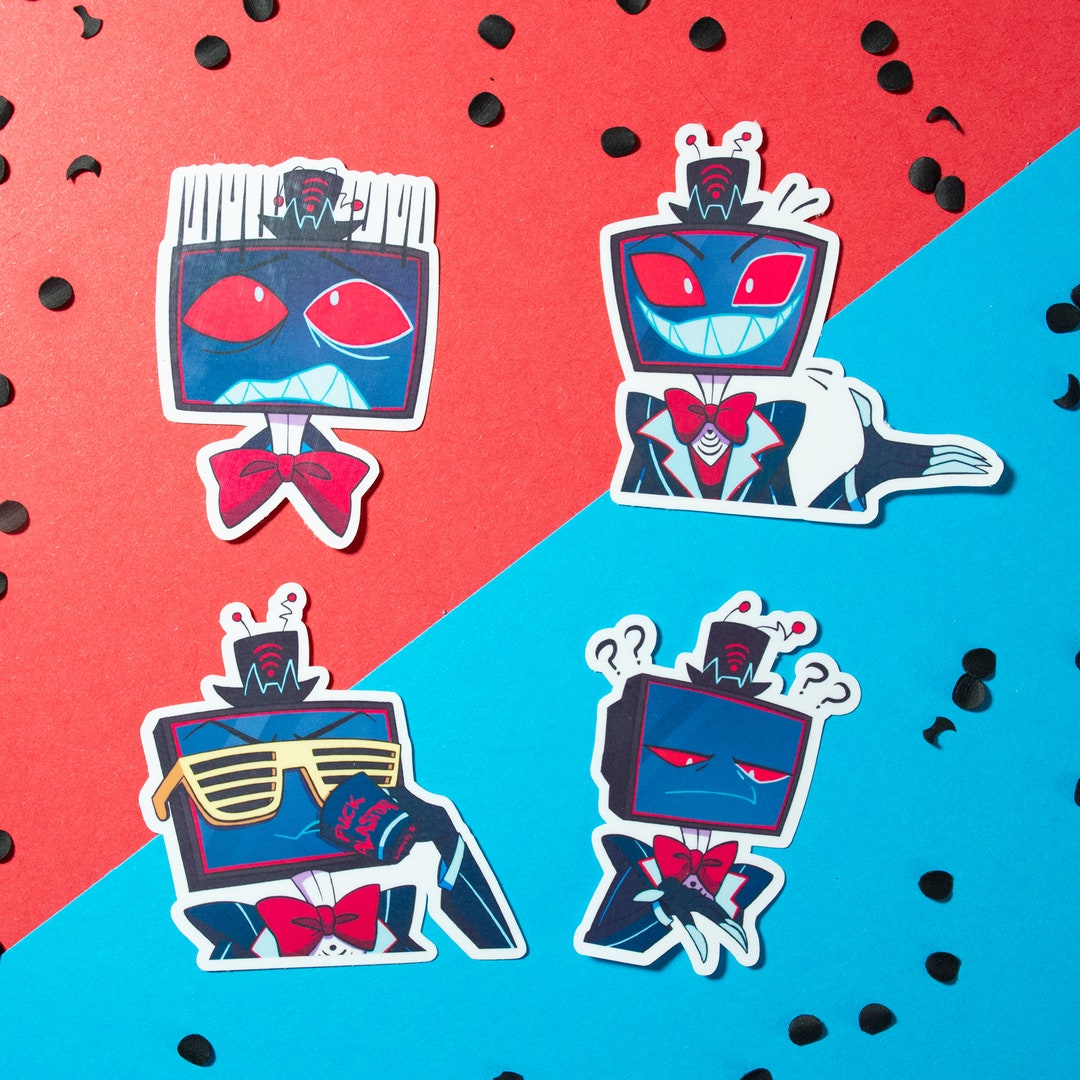 Vinyl Sticker Hazbin Hotel Vox TV Demon - Etsy