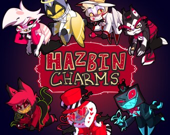 PREORDEN - Llavero de encantos acrílicos de Hazbin Hotel