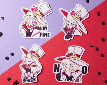 Vinyl Sticker Hazbin Hotel Lucifer Morningstar King of Hell