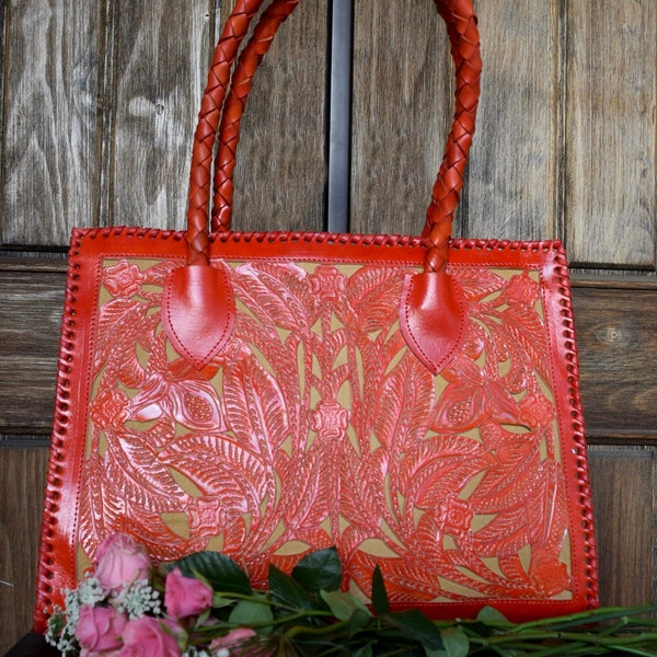 Handmade Genuine Leather Mexican Tote