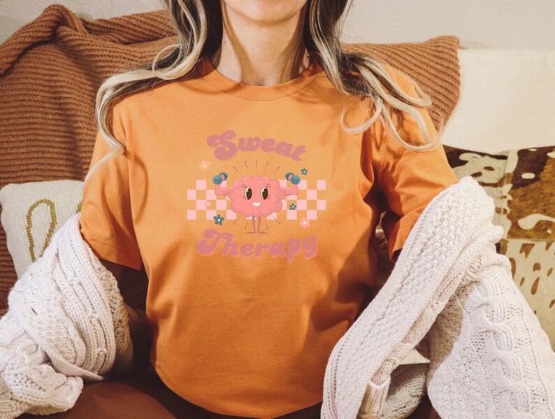 Mental Health Tshirt for Weight Lifters, Fitness Motivation, Funny Workout Shirt for Her, Cute