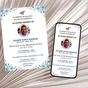 Picture with two image, one is with print invitation and other with mobile invitation. it shows how it will look.