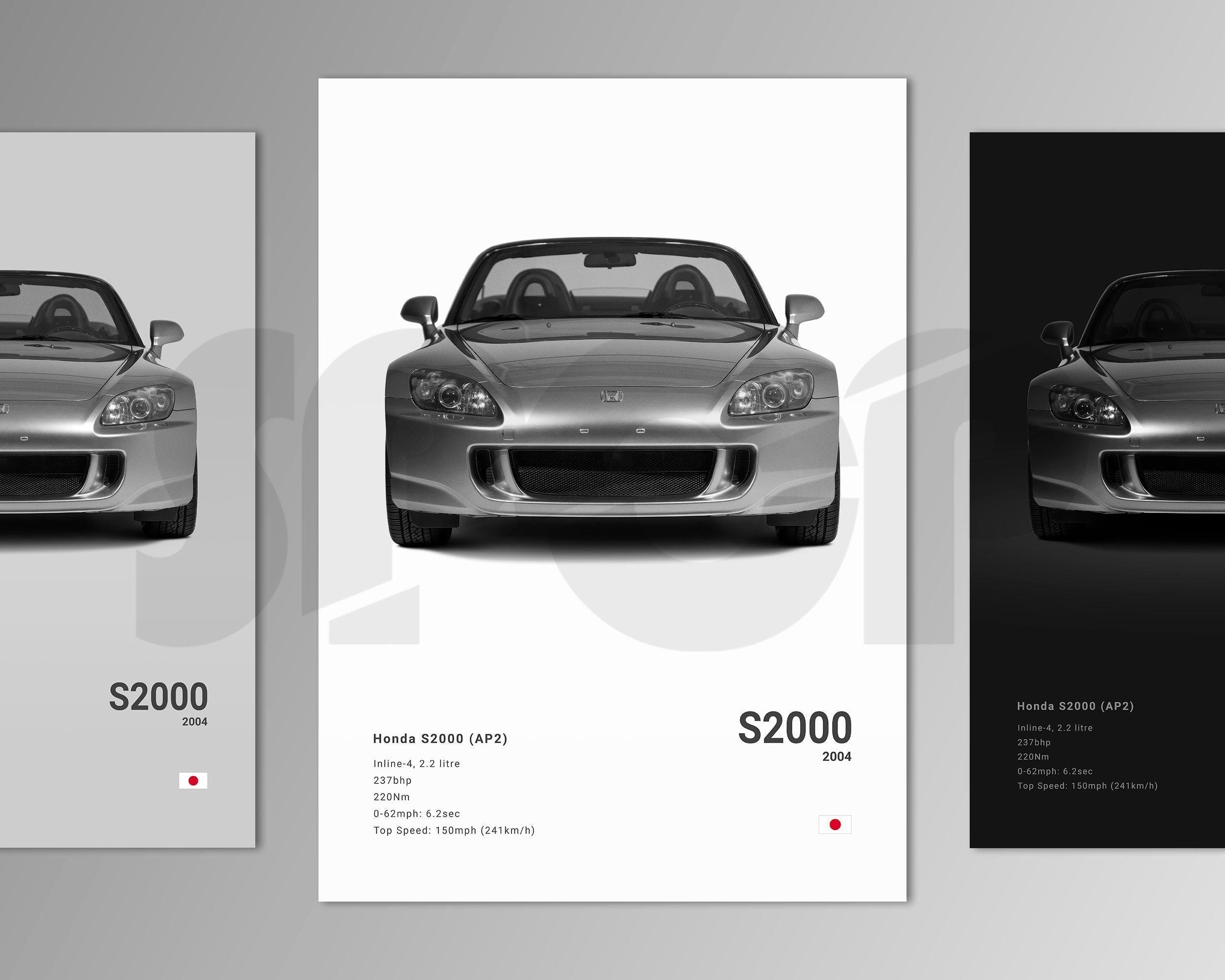 S2000 Poster Honda S2000 AP2 Poster Print | Wall Art | Car Photography - Etsy
