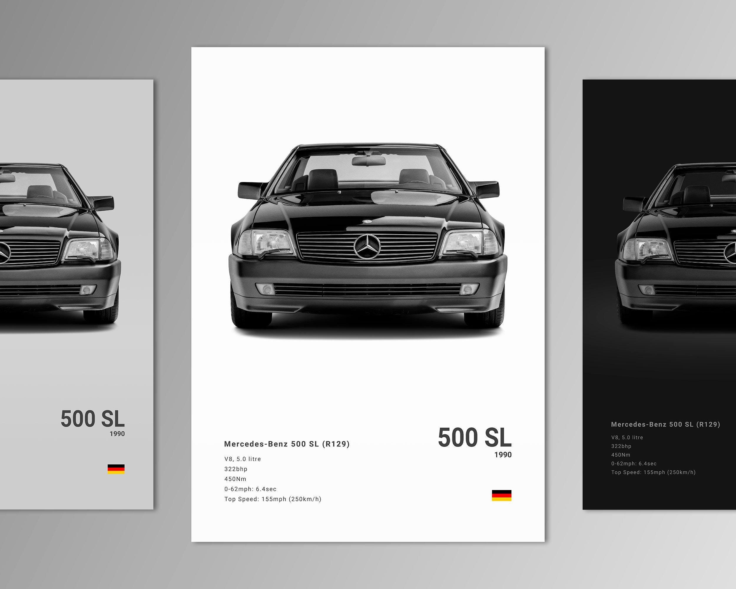 Mercedes 500 SL R129 Poster Print | Wall Art | Car Photography - Etsy