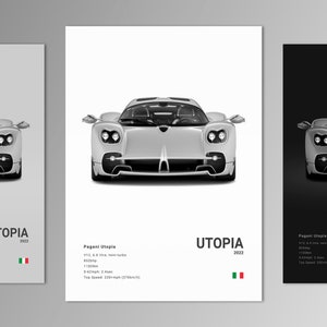 Pagani Utopia Poster Print | Wall Art | Car Photography