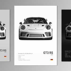 Porsche 911 GT3 RS (991.2) Poster Print | Wall Art | Car Photography