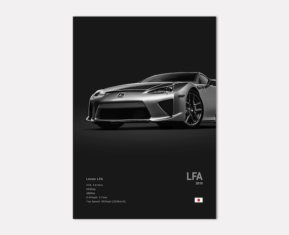 Lexus LFA Poster Print | Wall Art | Car Photography - Etsy