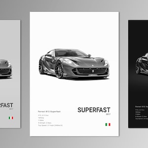 Ferrari 550 Maranello Poster Print | Wall Art | Car Photography - Etsy