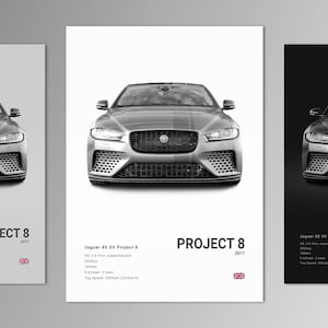 Jaguar XE SV Project 8 Poster Print | Wall Art | Car Photography