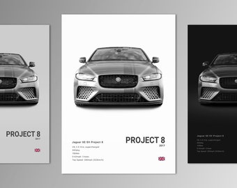 Jaguar XE SV Project 8 Poster Print | Wall Art | Car Photography