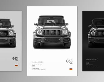 Mercedes-AMG G63 (W463) 2018 Poster Print | Wall Art | Car Photography