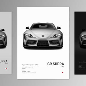 Toyota Chaser Tourer V (JZX100) 1998 Poster Print | Wall Art | Car