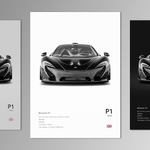 Mclaren P1 Poster Print | Wall Art | Car Photography