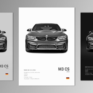 BMW M3 CS F80 Poster Print | Wall Art | Car Photography
