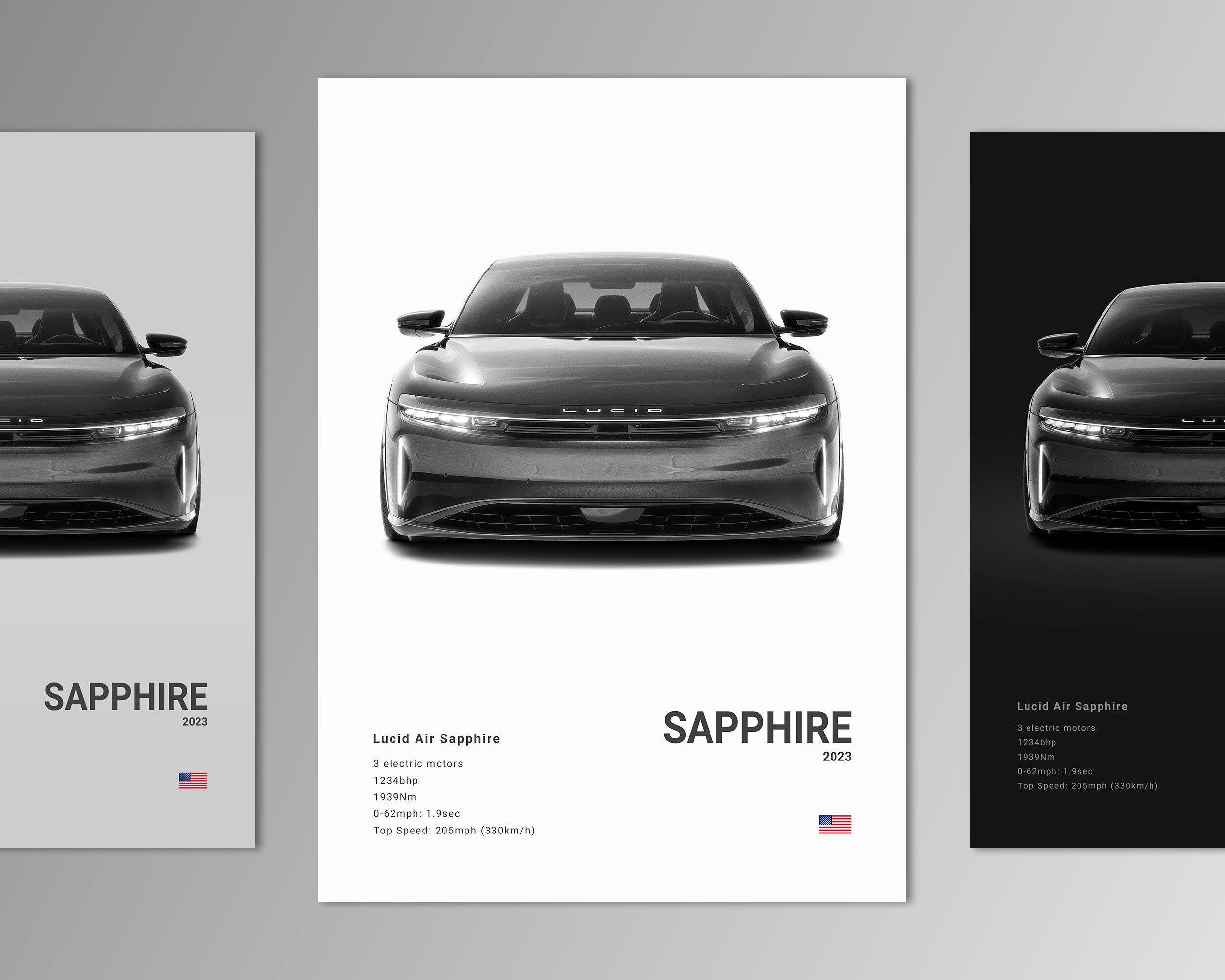 Lucid Air Sapphire Poster Print | Wall Art | Car Photography - Etsy