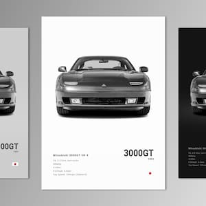 Mitsubishi 3000GT VR-4 Poster Print | Wall Art | Car Photography