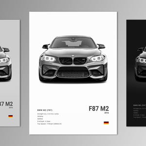 M2 F87 Poster Print | Wall Art | Car Photography