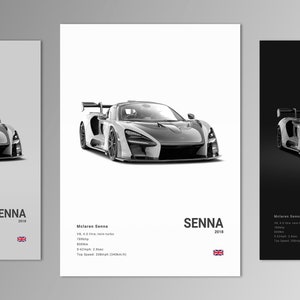 Mclaren Senna Poster Print | Wall Art | Car Photography