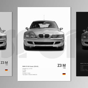 BMW Z3 M Coupe E36/8 Poster Print | Wall Art | Car Photography