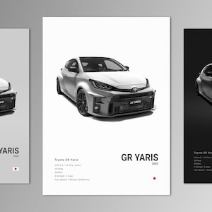Toyota GR Yaris Poster Print | Wall Art | Car Photography