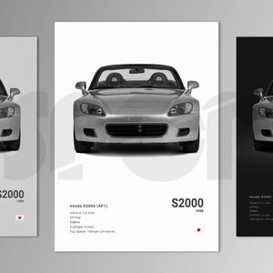 HONDA S2000 AP1 1999 - Posterdruck | Wandkunst | Auto Fotografie