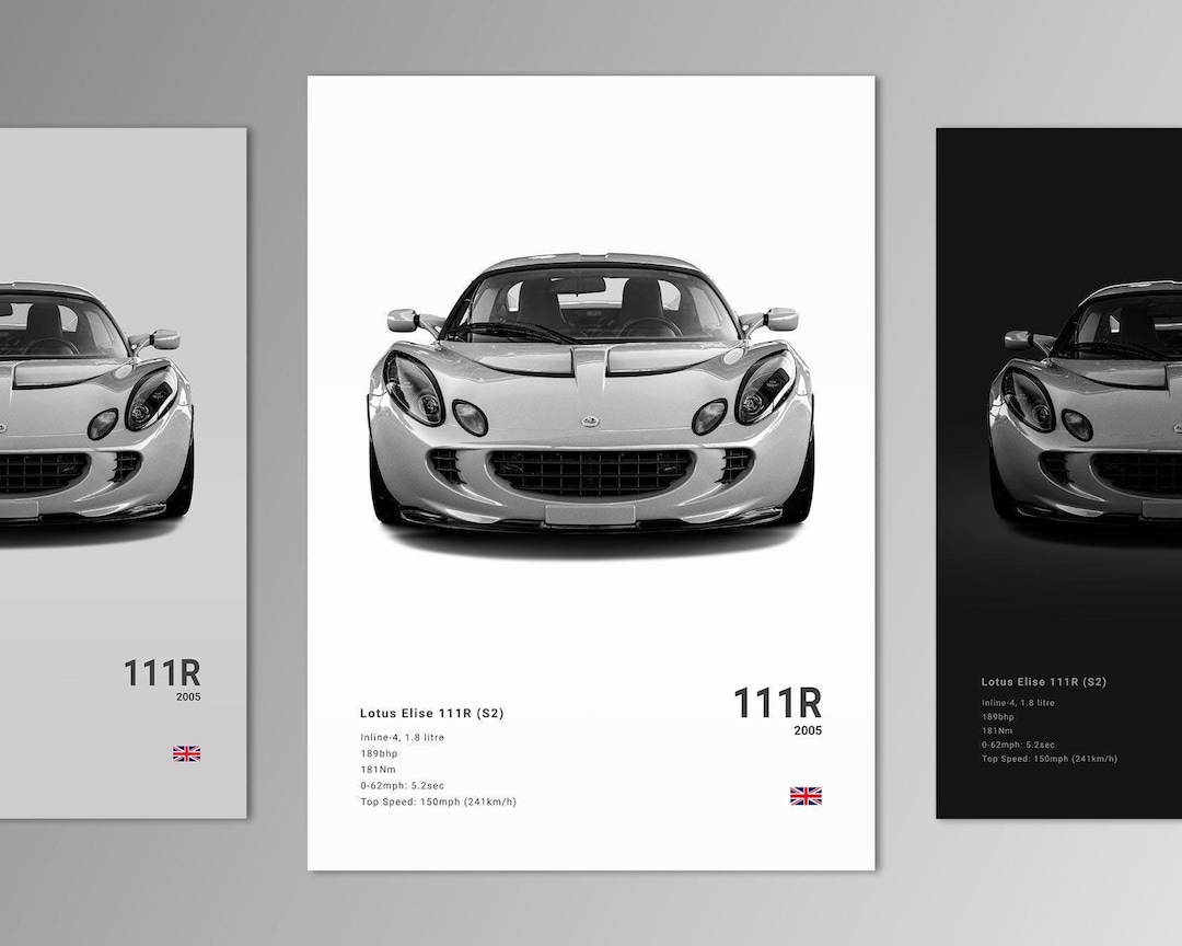 Elise S2 111R Poster Print | Wall Art | Car Photography - Etsy