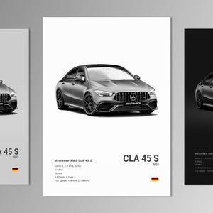 Mercedes-AMG CLA 45 S Poster Print | Wall Art | Car Photography