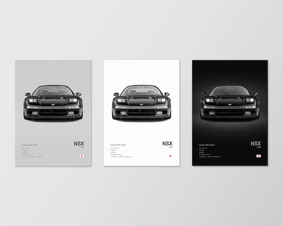 Honda NSX NA1 Poster Print | Wall Art | Car Photography - Etsy