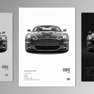 Aston Martin DBS (2007) Poster Print | Wall Art | Car Photography