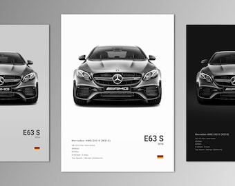 Mercedes-AMG E63 S 2019 (W213) Poster Print | Wall Art | Car Photography