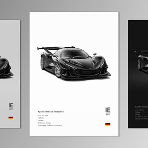 Apollo Intensa Emozione Poster Print | Wall Art | Car Photography